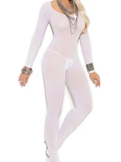 Bas Autocollants Collants Elastique Femme Transparente Unicolore Lingerie Sexy