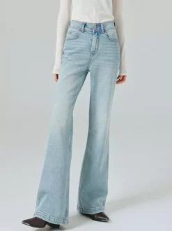 Bas de jeans modernes pour femmes jeans décontractés taille haute en denim style streetwear