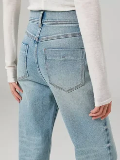 Bas de jeans modernes pour femmes jeans décontractés taille haute en denim style streetwear