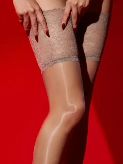 Bas collants bas sexy bas en dentelle grise bas transparents bas cuissardes soyeux et brillants