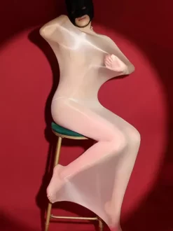Bas de corps ultra-fins et brillants lingerie séduisante rouge 1 pièce sans couture