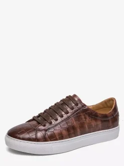Baskets à enfiler pour hommes chaussures de marche épaisses à bout rond chaussures de randonnée basses décontractées et confortables
