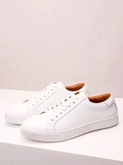 Baskets à lacets et bout rond pour homme chaussures de randonnée plates