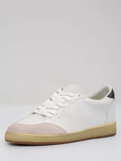 Baskets blanches à lacets pour femmes Baskets de skate