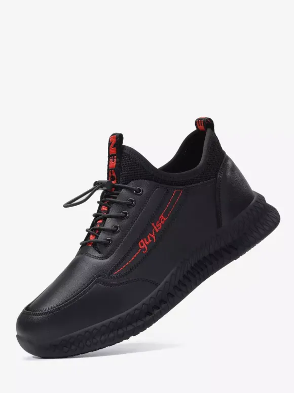 Baskets pour hommes chaussures de course à semelle épaisse légères respirantes et imperméables