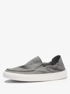 Baskets pour hommes Mocassins confortables en polyester à bout rond Chaussures décontractées à enfiler