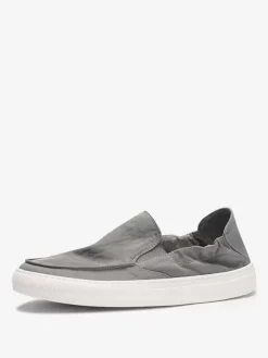 Baskets pour hommes Mocassins confortables en polyester à bout rond Chaussures décontractées à enfiler