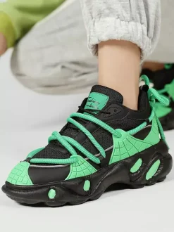 Baskets pour hommes semelles en caoutchouc antidérapantes et épaisses chaussures de marche décontractées et respirantes