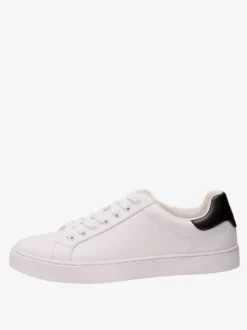 Baskets confortables en cuir PU pour hommes chaussures de sport à bout rond