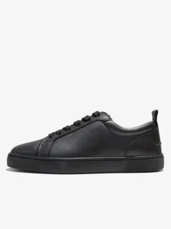 Baskets de skate noires à lacets et bout rond pour hommes