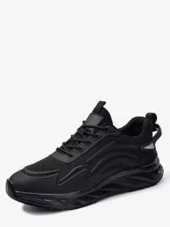 Baskets en maille pour hommes chaussures de course basses légères antidérapantes semelle épaisse
