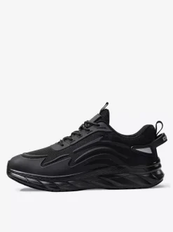 Baskets en maille pour hommes chaussures de course basses légères antidérapantes semelle épaisse