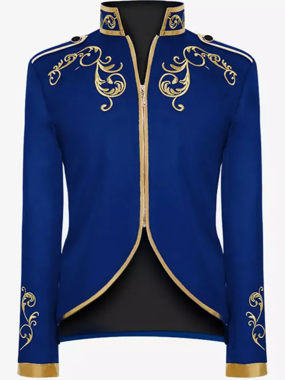 Blanc Vintage Top Vintage Polyester Manches Longues Rétro Costumes Pour Homme Bourgogne