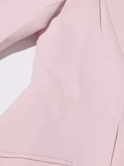 Blazer chic à manches longues découpées pour femme