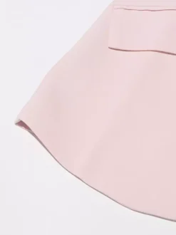 Blazer chic à manches longues découpées pour femme
