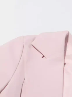 Blazer chic à manches longues découpées pour femme