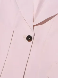 Blazer chic à manches longues découpées pour femme