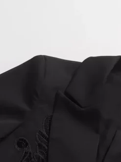 Blazer chic pour femme col rabattu manches longues découpées vêtement d'extérieur