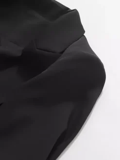 Blazer chic pour femme col rabattu manches longues découpées vêtement d'extérieur