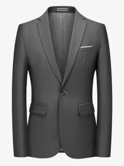 Blazers Vestes Costumes Décontractés Hommes Formel Bleu Vert Foncé De Qualité