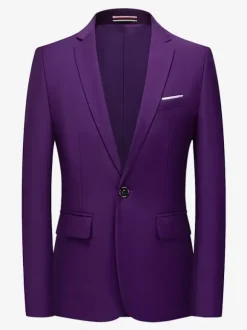 Blazers Vestes Costumes Décontractés Hommes Formel Bleu Vert Foncé De Qualité