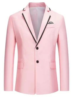 Blazers et vestes Hommes Casual Costumes Casual Blanc Grey Cool Cool Costuri costume pour hommes