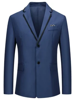 Blazers et vestes Hommes Casual Costumes Casual Blanc Grey Cool Cool Costuri costume pour hommes