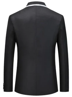 Blazers et vestes Hommes Casual Costumes Casual Blanc Grey Cool Cool Costuri costume pour hommes