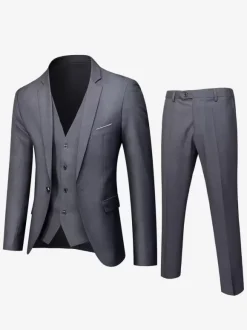 Blazers Vestes Costumes Décontractés Pour Hommes Chic Vert Chasseur Noir Cool Costumes Décontractés Pour Hommes