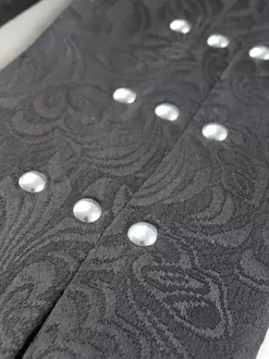 Bleu Vintage Top Vintage Boutons Manches Longues Polyester Fibre De Polyester Pardessus Rétro Costumes Pour Homme