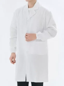 Blouse De Laboratoire Blouse De Médecin Blanc Étudiant Scientifique Unisexe