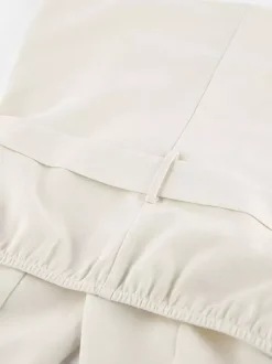 Blouse pour femme en coton et lin kaki dos nu laçage décontracté sans manches