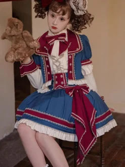 Blouses Idol Lolita Haut Lolita Blanc Écru Manches Longues N艙uds Chemise Lolita