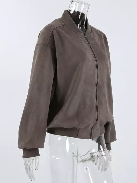 Blouson aviateur zippé rétro pour un look urbain 2026