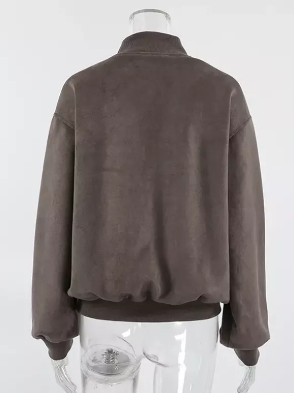 Blouson aviateur zippé rétro pour un look urbain 2026