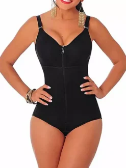 Body Full Shaper Zipper Amélioration Slim Body Femmes Shapewear