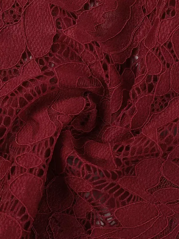 Body en dentelle transparente pour femme - Haut de justaucorps sexy à manches longues et coupe ajustée - Soirée printanière 2026