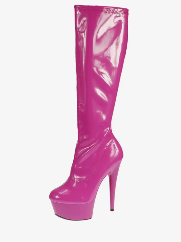 Bottes à bout rond en Synthétique