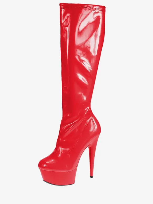 Bottes à bout rond en Synthétique