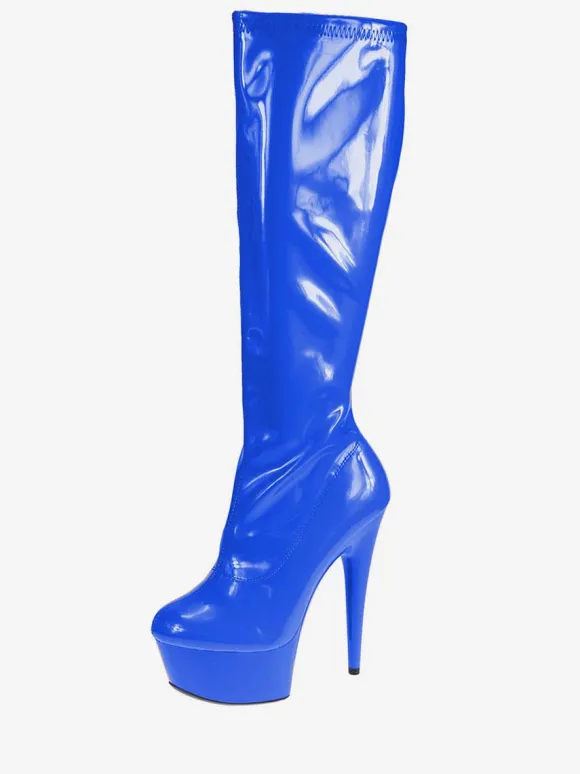 Bottes à bout rond en Synthétique