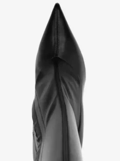 Bottes compensées pour femmes bottes à bout pointu et talon conçu bottes hautes au genou