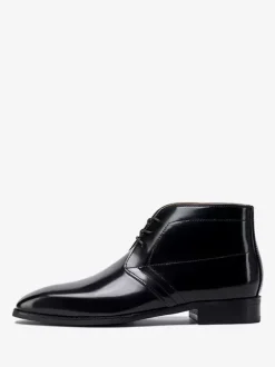 Bottes de travail Martin pour hommes en cuir de vachette classique marron café Bottines