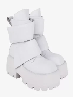 Bottes gothiques Lolita en cuir PU à bout carré à plusieurs niveaux chaussures Lolita noires