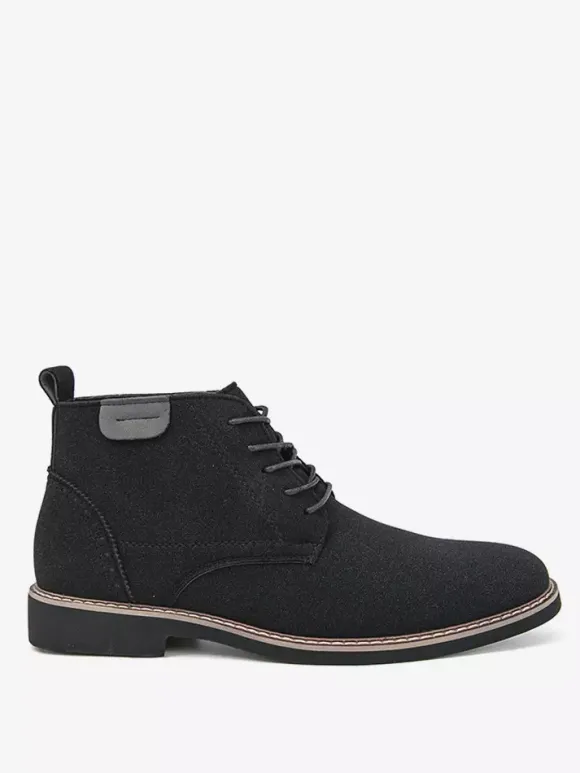 Bottes habillées pour hommes bottines à lacets en cuir suédé
