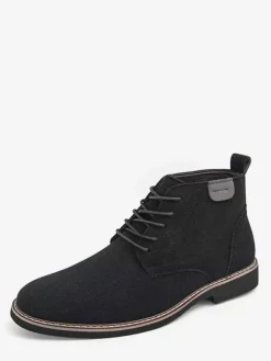 Bottes habillées pour hommes bottines à lacets en cuir suédé