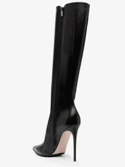 Bottes Hautes Bottines Rouges À Bout Pointu Talon Aiguille