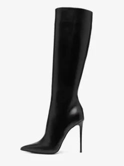 Bottes Hautes Bottines Rouges À Bout Pointu Talon Aiguille