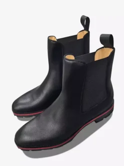 Bottes Homme Bottines Chelsea Noir Polyester Bout Rond