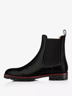 Bottes Homme Bottines Chelsea Noir Polyester Bout Rond