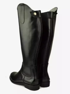 Bottes Hommes En Cuir De Vachette Bottes De Chevalier Noires Chics